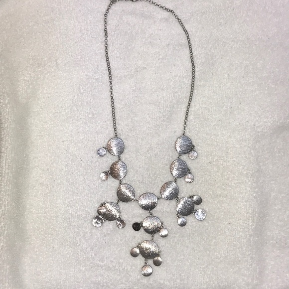 Silver toned placket necklace - Picture 1 of 2